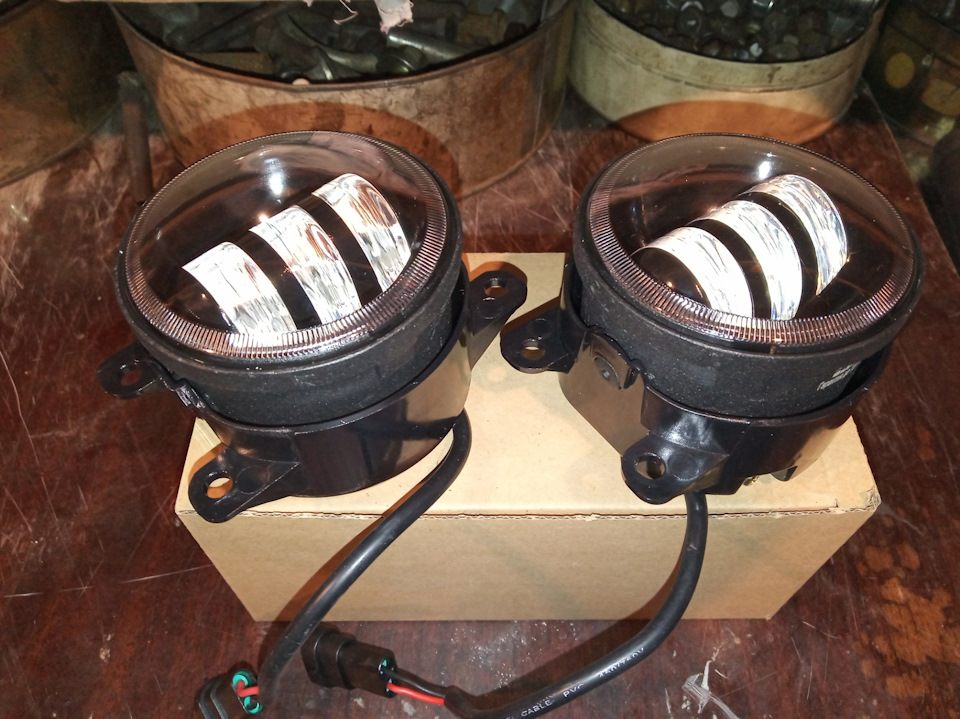 Установка светодиодных птф лада веста