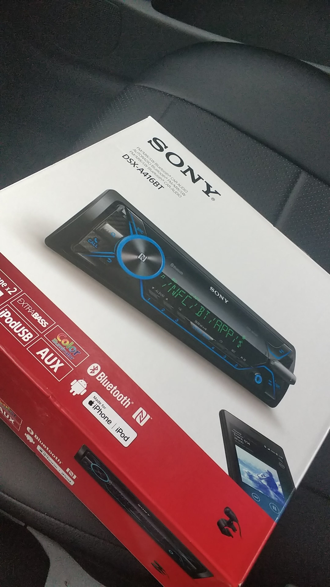 Заменил магнитолу на Sony DSX-A416BT/Q — Chevrolet Lacetti SW, 1,6 л ...