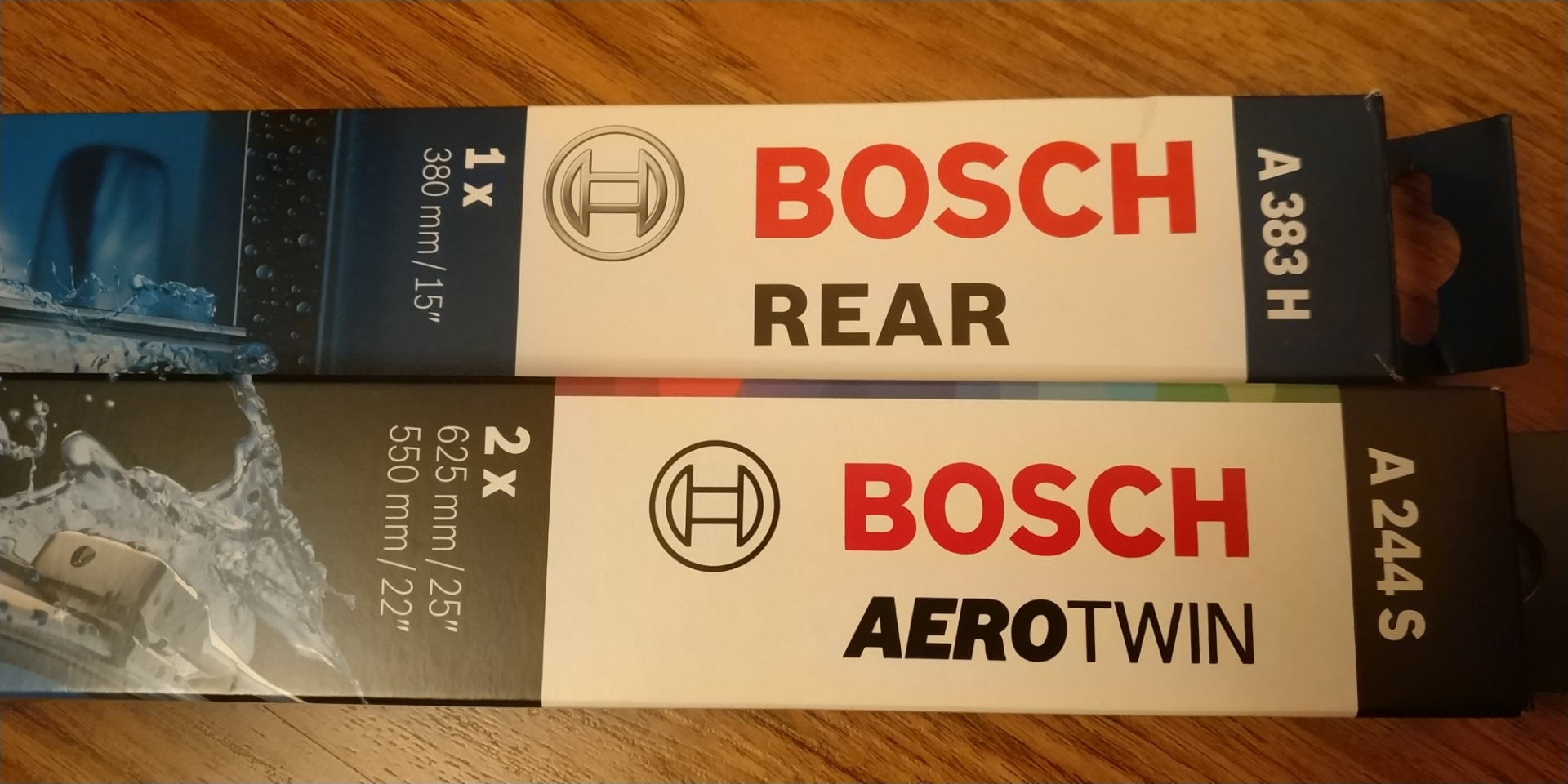 BOSCH Aerotwin A244S, Rear A382H — Volkswagen Tiguan (2G), 1,4 л, 2019 ...