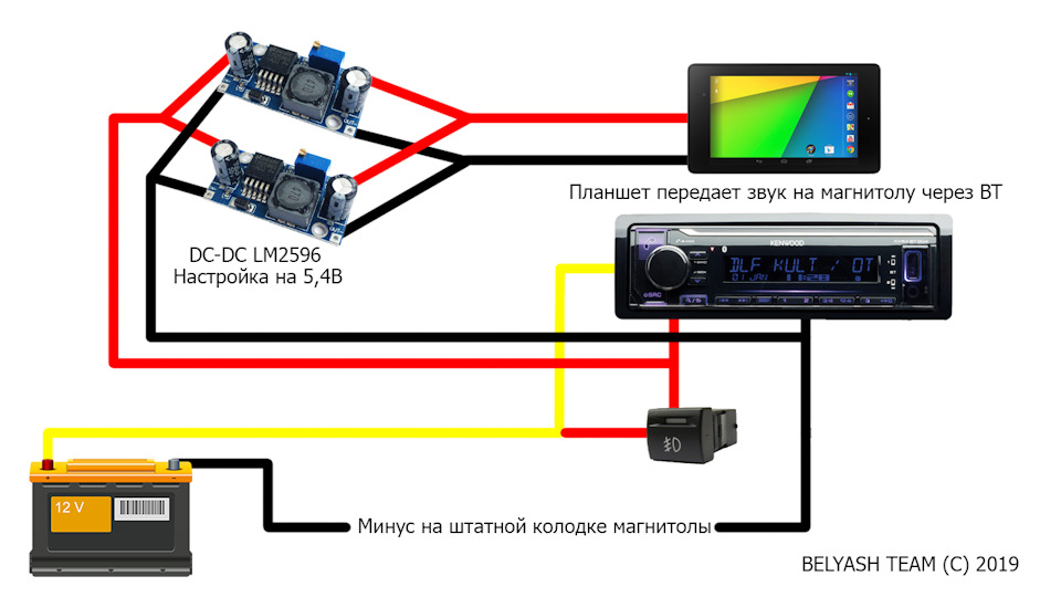 Магнитола ams android 2 din высасывает акум