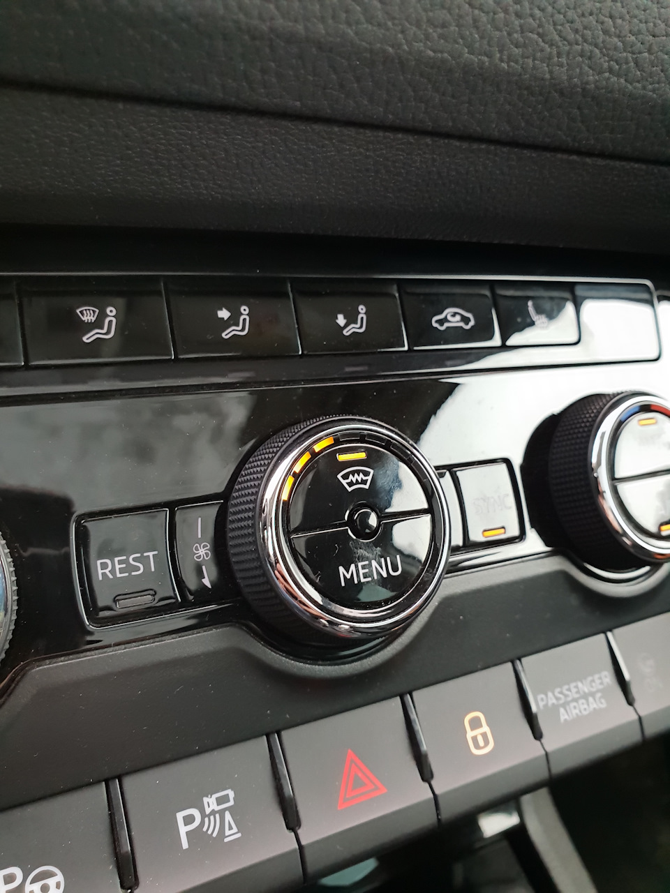 Важная зимняя кнопка. — Skoda Kodiaq (1G), 2 л, 2017 года | просто так ...