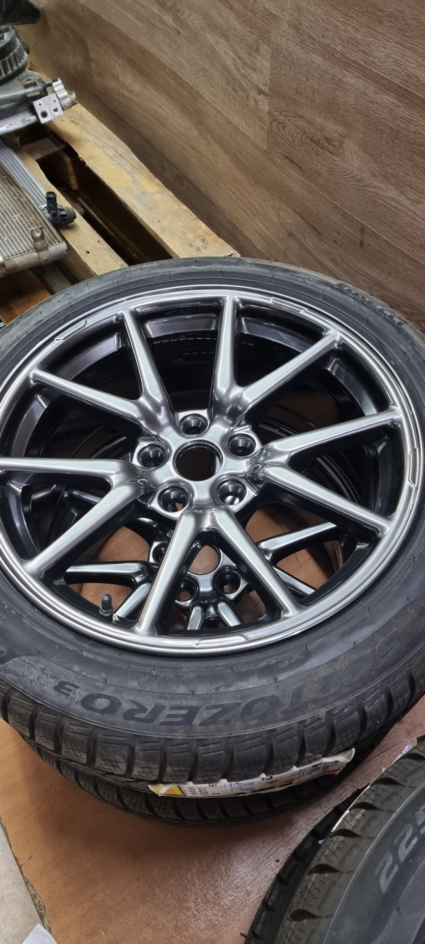 Покраска дисков плюс шины на зиму — Tesla Model 3 (1G), 2018 года ...