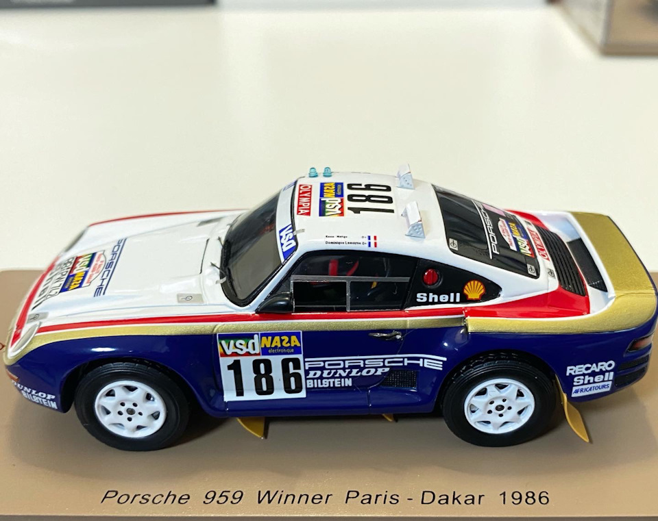 Porsche 959 #186 Winner Paris-Dakar 1986, 1:43 Spark — DRIVE2