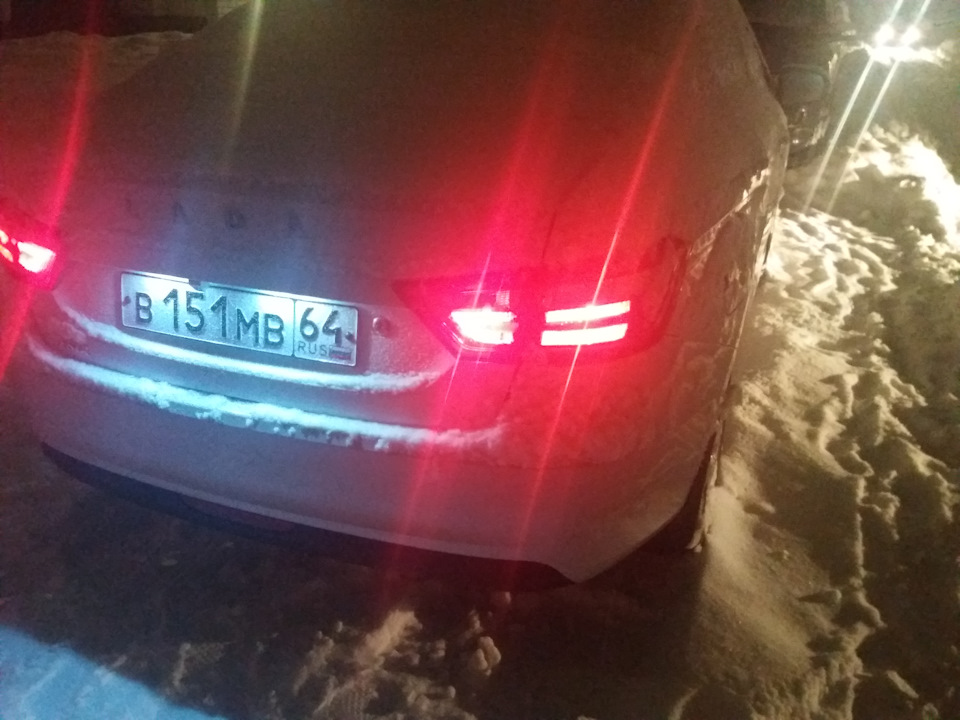 Светодиоды в задние габариты. — Lada Vesta (1G), 1,6 л, 2016 года ...