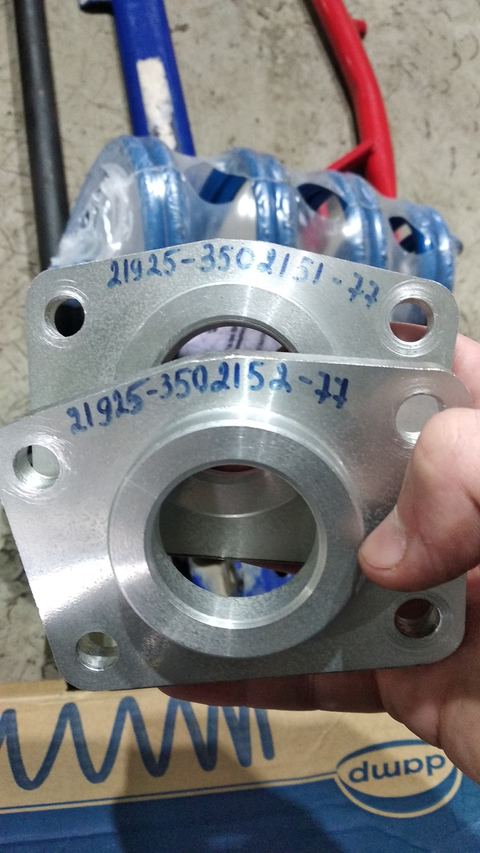 Damp -90, задние проставки развал — схождение — Lada Калина 2 Спорт, 1 ...