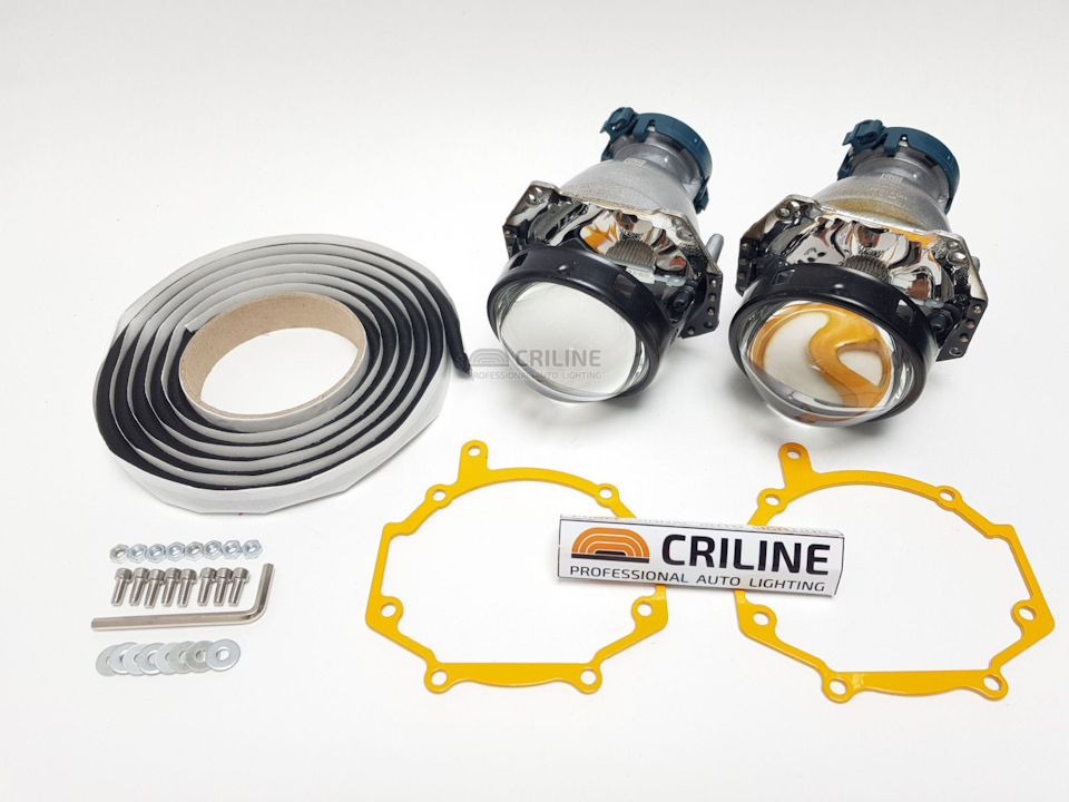 Линзы для фар Тойота Авенсис 2 Т250 [06-10] — набор для замены штатных ...