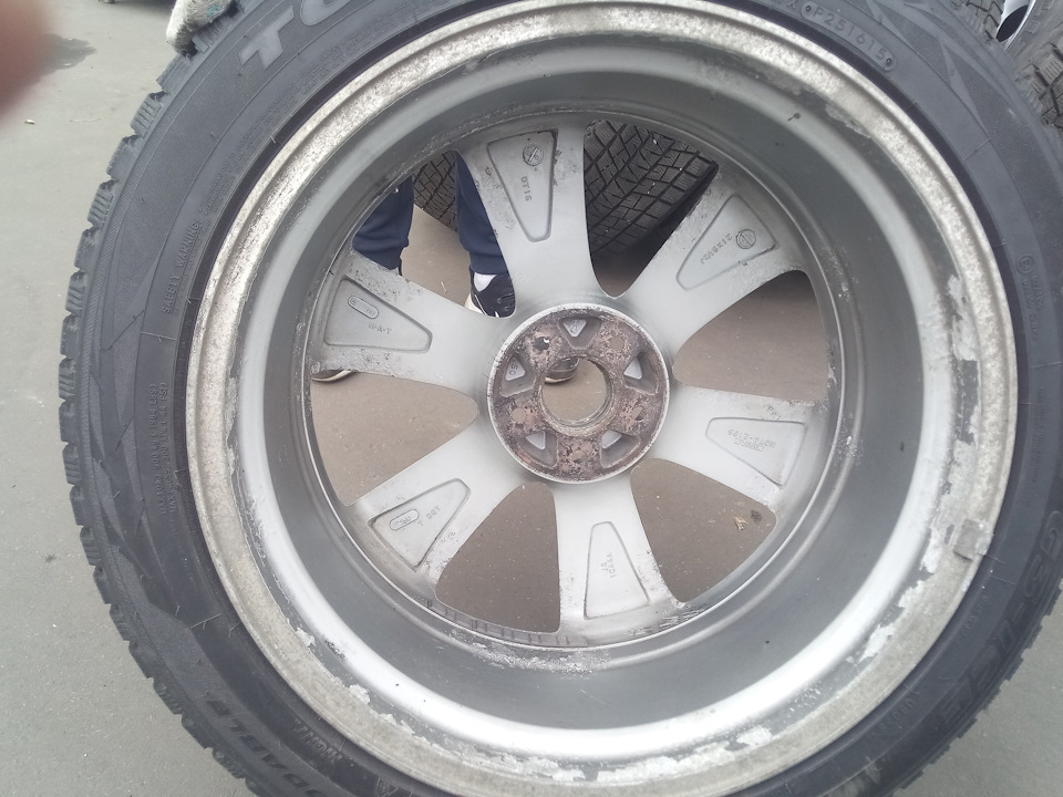 Покраска и правка зимних дисков в Наяда. Датчики давления 03.11.18 ...