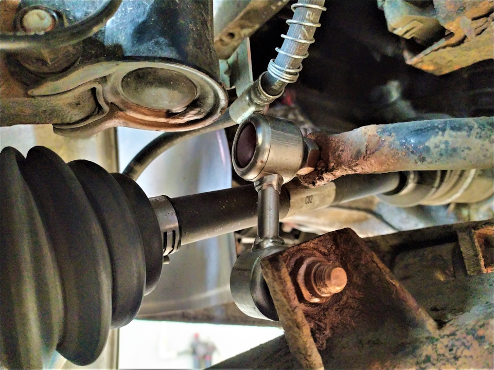 Замена всех стоек стабилизатора. "Нет износа" — Hyundai Accent (2G), 1 ...