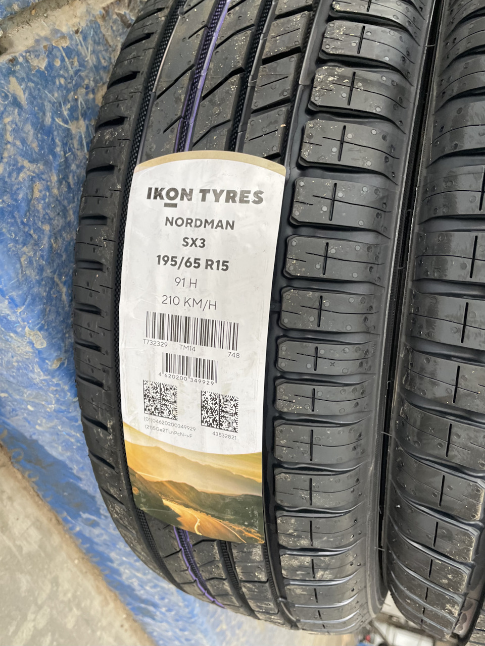Новая летняя Ikon Tyres Nordman SX3 — Toyota Corolla Fielder (E120), 1 ...