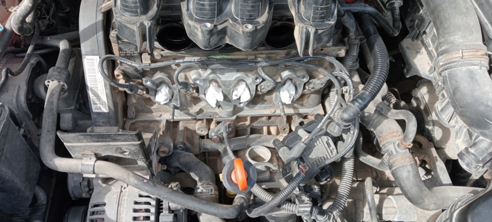Замена ВВ проводов и модуля зажигания (катушки). — Skoda Octavia A5 Mk2 ...