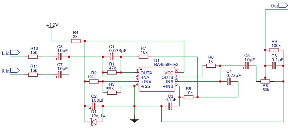 Njm4558l схема включения