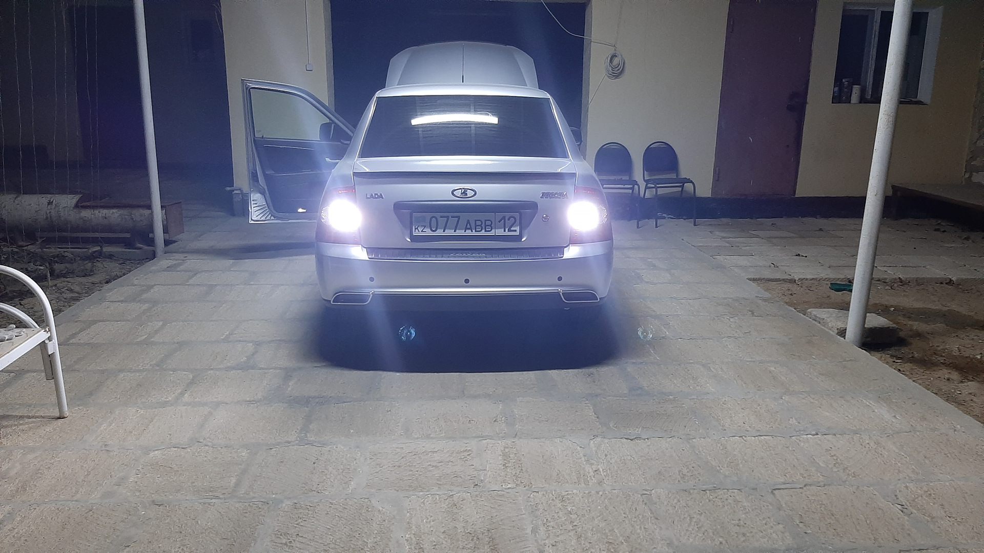 LED 3800LM на свет заднего хода — Lada Приора седан, 1,6 л, 2015 года ...