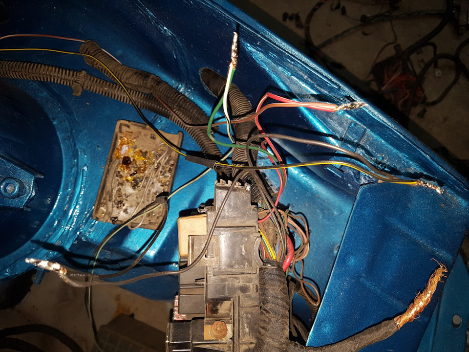 Установка электропроводки с ланос/сенс в таврию ч.2 — ЗАЗ 1102, 1,1 л ...