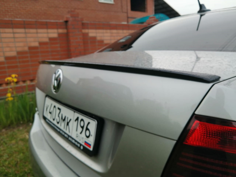 14 ╝ Лип-спойлер (Копия GT). — Volkswagen Polo Sedan, 1,6 л, 2018 года ...