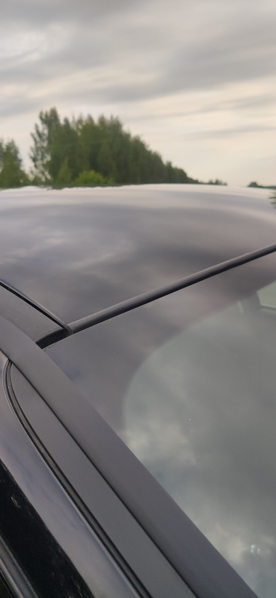Молдинги и антискол на лобовое стекло — Ford Focus Hatchback III, 1,6 л ...