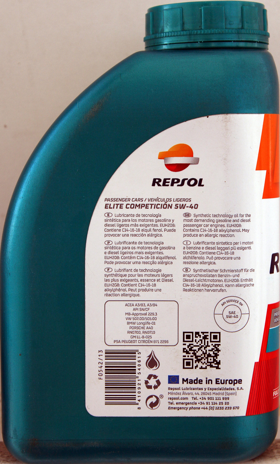 Евро масла. Repsol 5w40 SN/CF a3/b4. Repsol 5w40 парт номер. Репсол 5 30. Европейские масла.