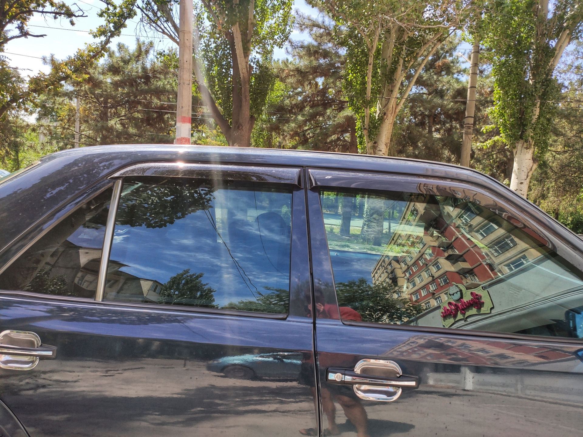 Шторки вместо тонировки — Mercedes-Benz E-class (W124), 3,2 л, 1994 ...