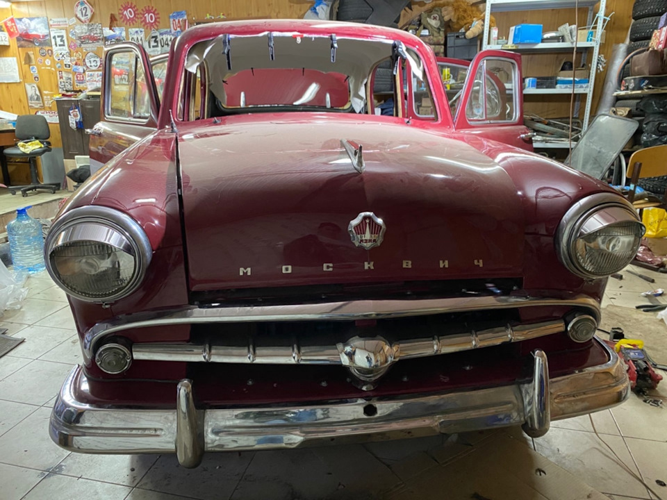 Сборка продолжается 🔧 — Москвич 407, 1,3 л, 1958 года | своими руками ...