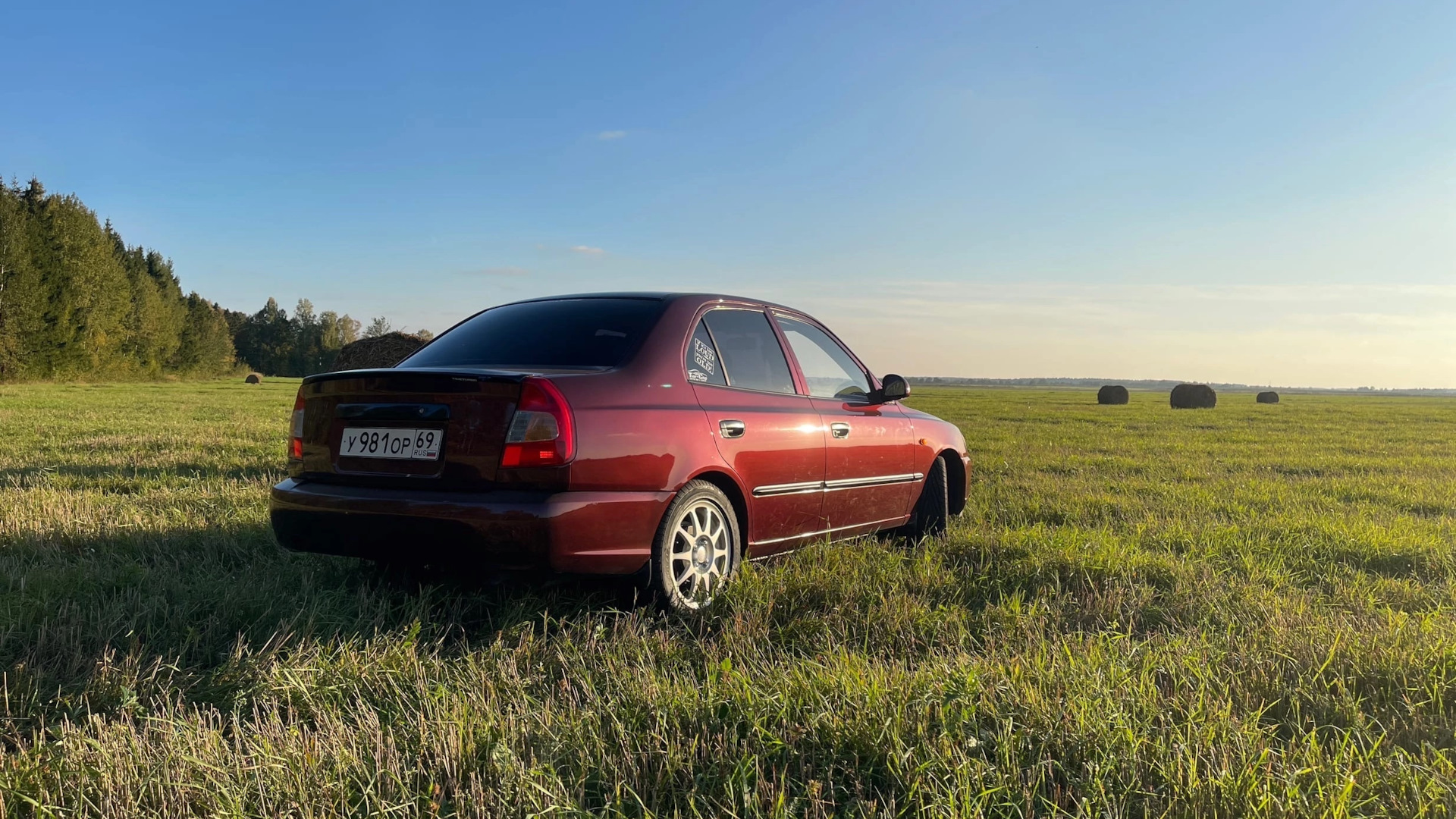 Hyundai Accent (2G) 1.5 бензиновый 2011 | Dark Cherry на DRIVE2