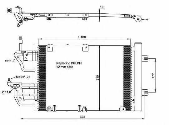 72. Замена конденсатора кондиционера + заправка — Opel Zafira B, 1,9 л ...