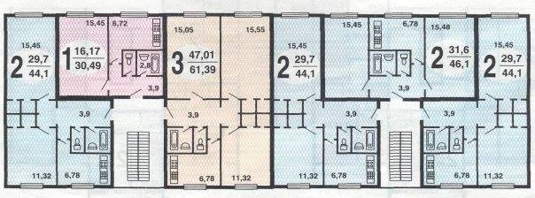 План панельного дома 17