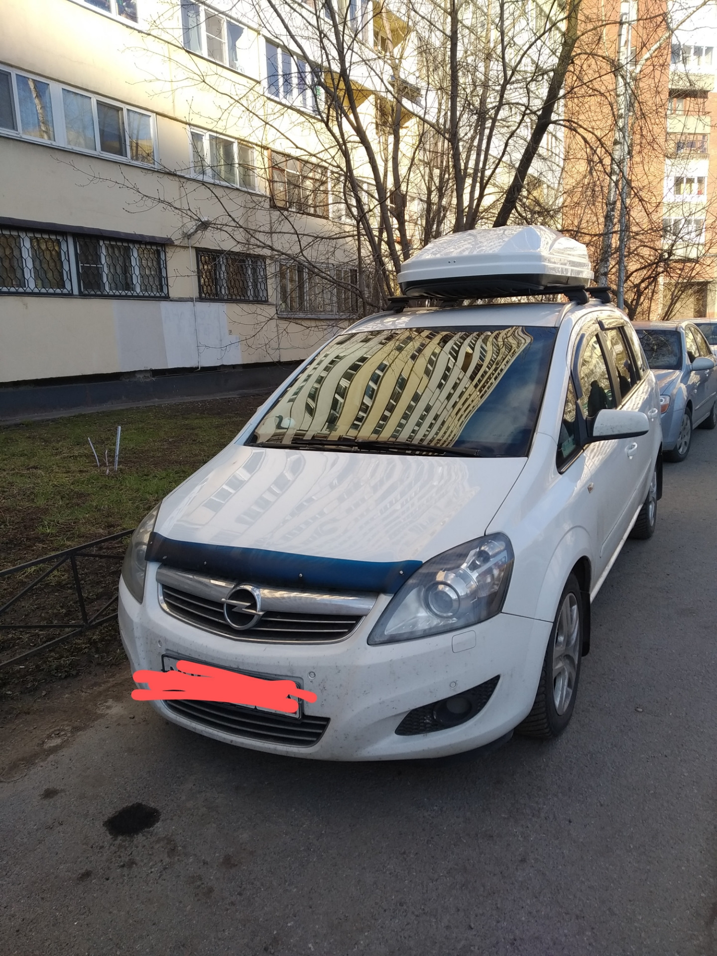 Бокс и ещё мелкий ништяк — Opel Zafira B, 1,7 л, 2008 года | аксессуары ...