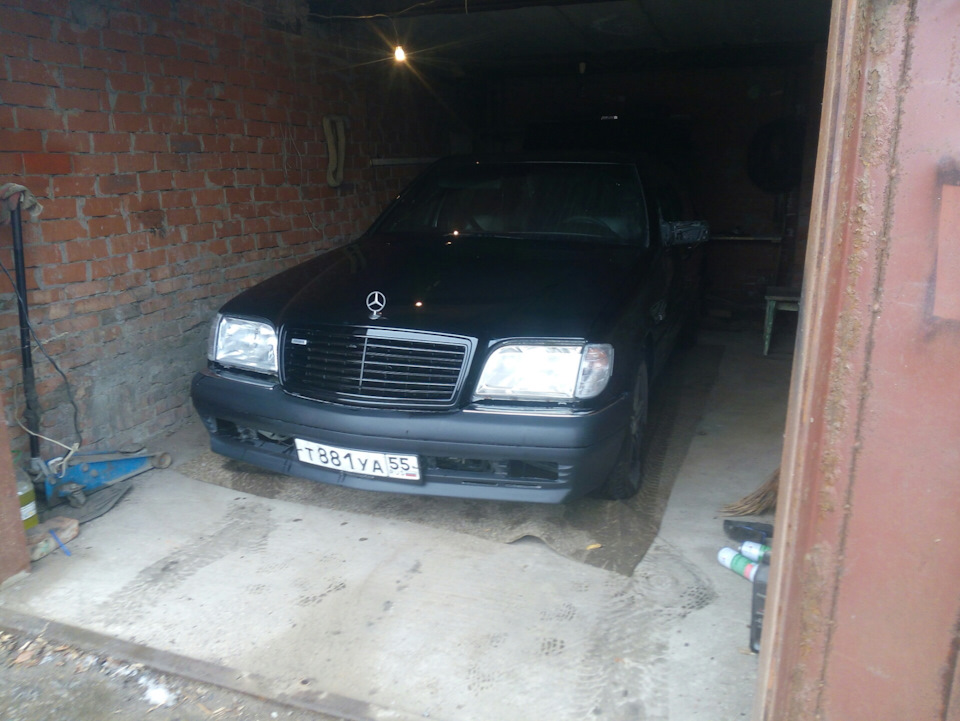 Окраска переднего бампера и переезд в новый дом для 140 — Mercedes-Benz ...