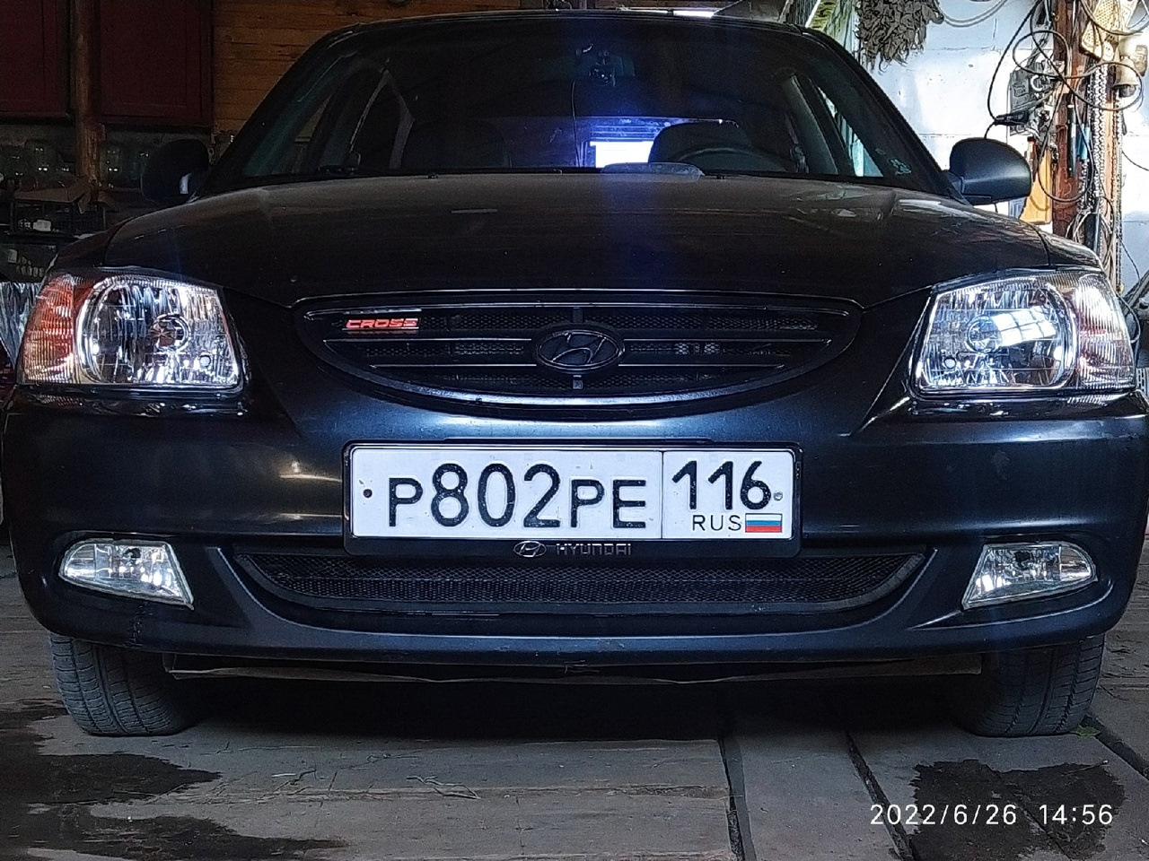 Свежий взгляд или новые фары — Hyundai Accent (2G), 1,5 л, 2008 года |  электроника | DRIVE2