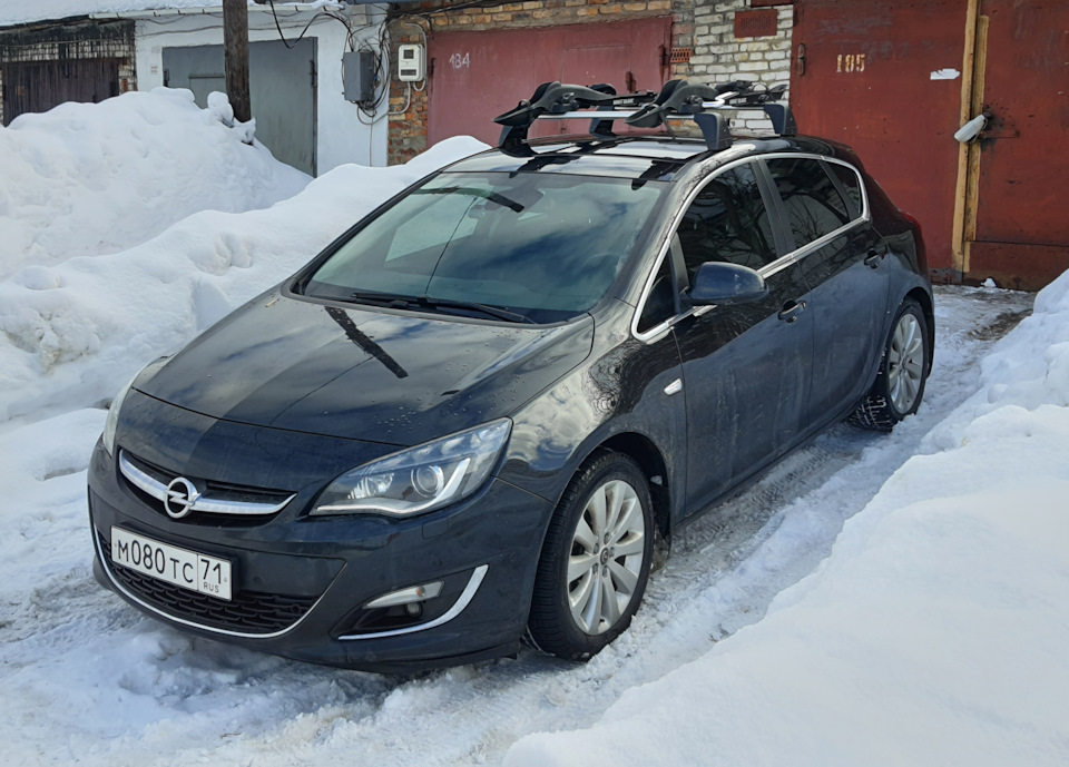 Готовь сани летом или багажники для велосипедов — Opel Astra J, 1,6 л ...