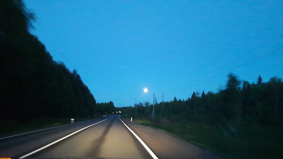 Дорога на Медвежьегорск. — Audi A4 Avant (B7)