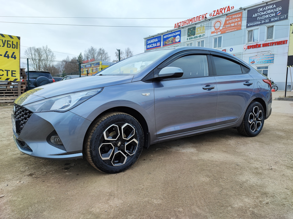 Весенняя замена колес — Hyundai Solaris (2G), 1,6 л, 2021 года | шины ...