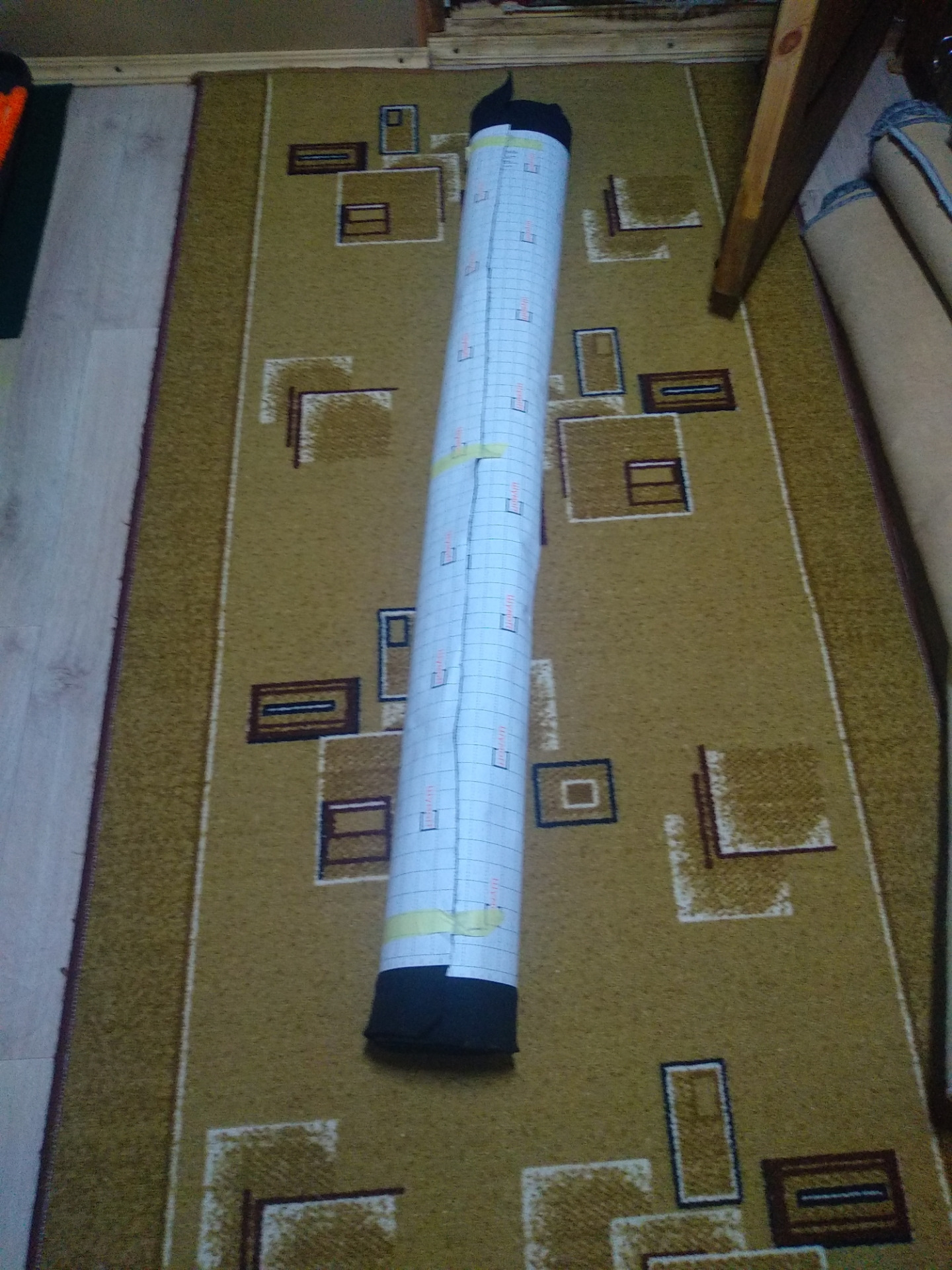 Перетяжка потолка чёрным карпетом — Opel Vectra B, 1,8 л., 2000 года ...