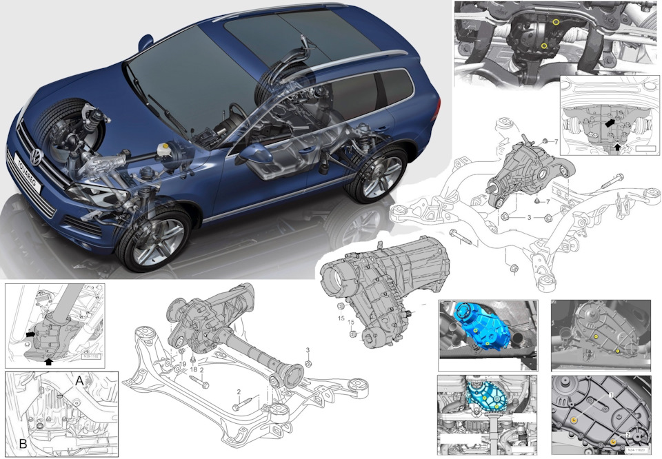 Замена маслосъемных колпачков для Volkswagen Touareg