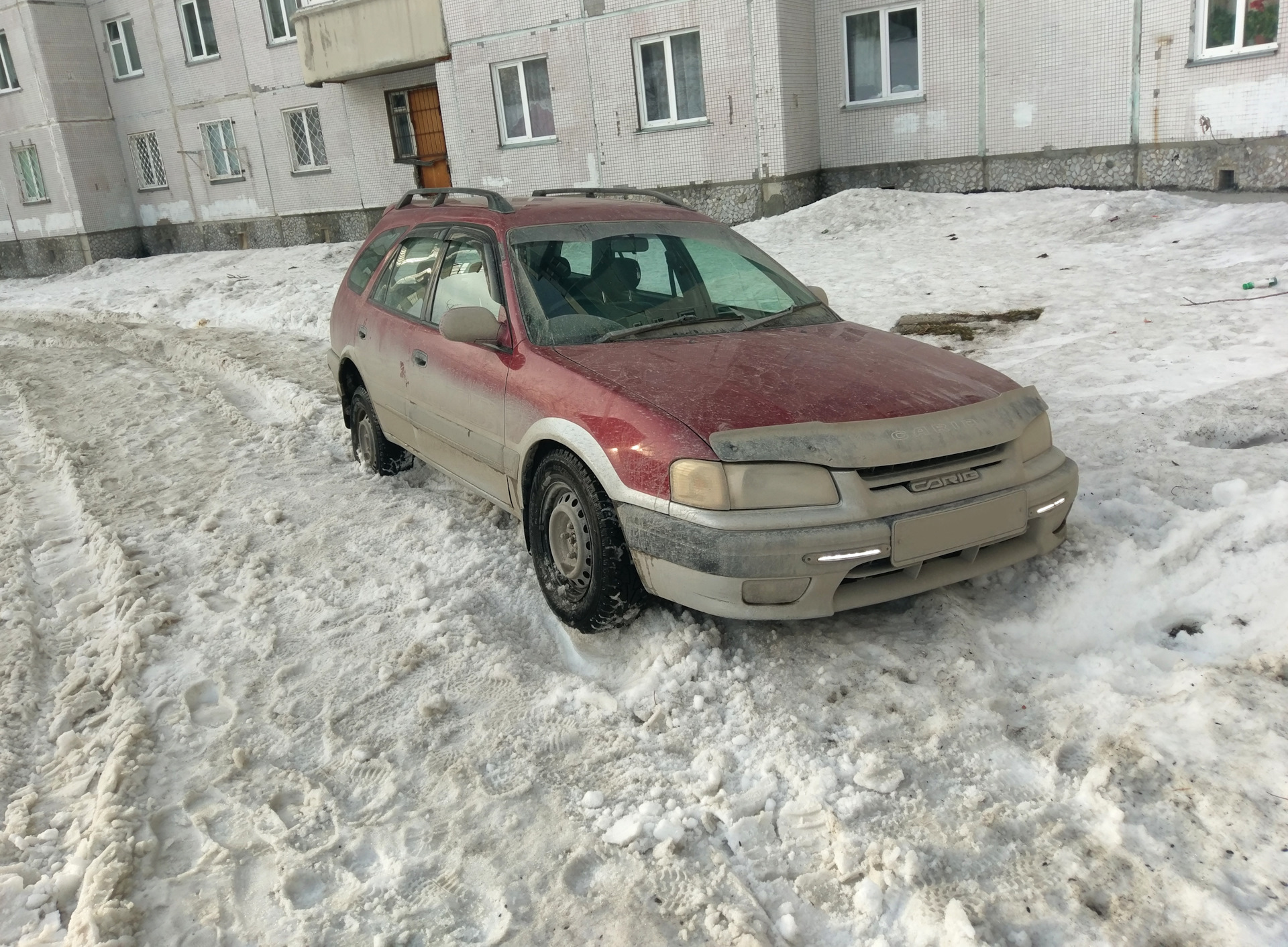 Сел на пузо по весне — Toyota Sprinter Carib (AE110G), 1,8 л, 1996 года |  помощь на дороге | DRIVE2