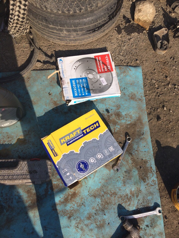 Ремонт коробки. Сцепление \"Kraft\" — Lada 2114, 1,5 л, 2006 года | визит ...