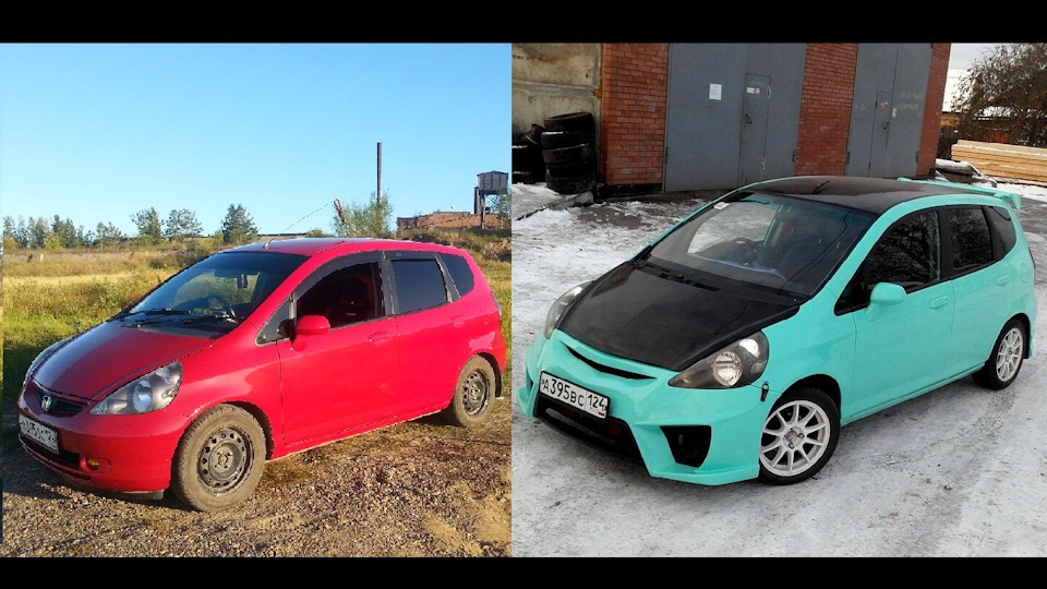 Honda Fit "ЗЛЮКАН цвета мяты"