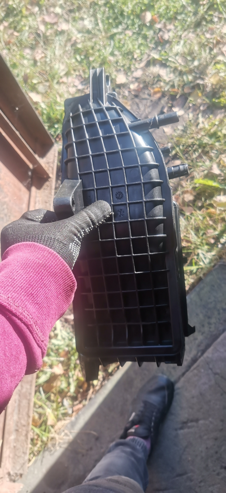 4#. Снятие впускного коллектора, повторное. Запайка щели, убираю подсос ...