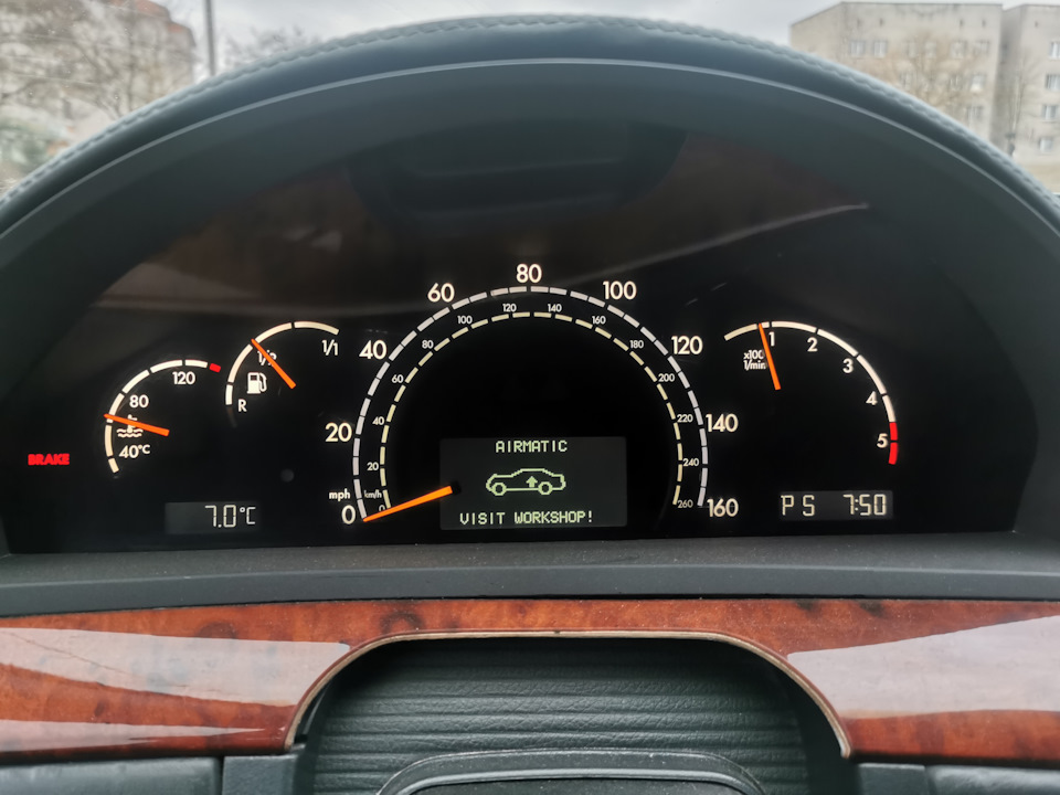 Airmatic visit workshop — Mercedes-Benz S-Class (W220), 3,2 л, 2001 ...