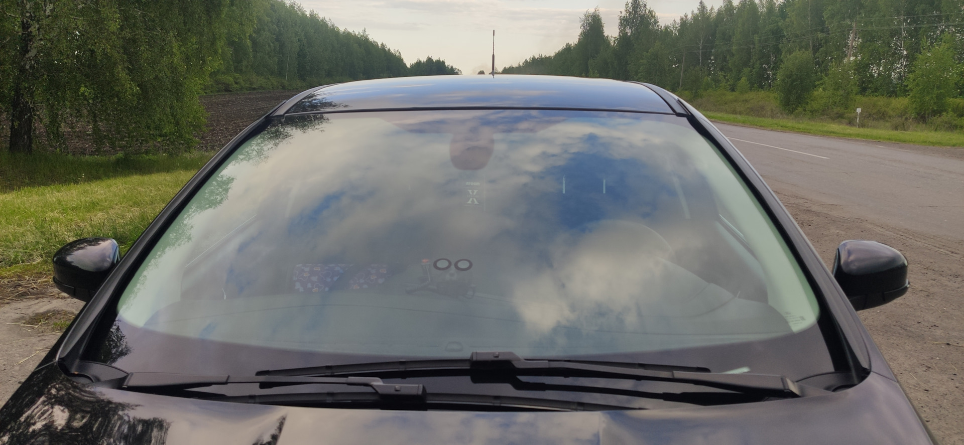 Молдинги и антискол на лобовое стекло — Ford Focus Hatchback III, 1,6 л ...