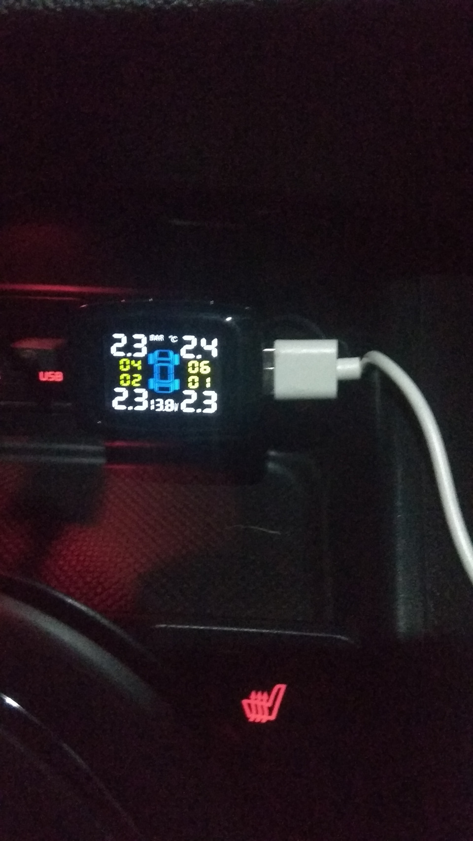 Система контроля давления в шинах. — KIA Sportage (3G), 2 л, 2014 года ...
