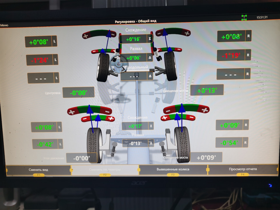 развал схождения колес