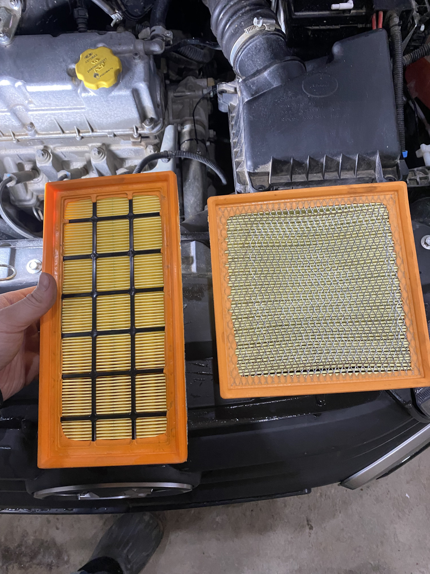 #3 Замена масла, фильтров и подтяжка ручника — Lada Гранта (2G) FL, 1,6 ...