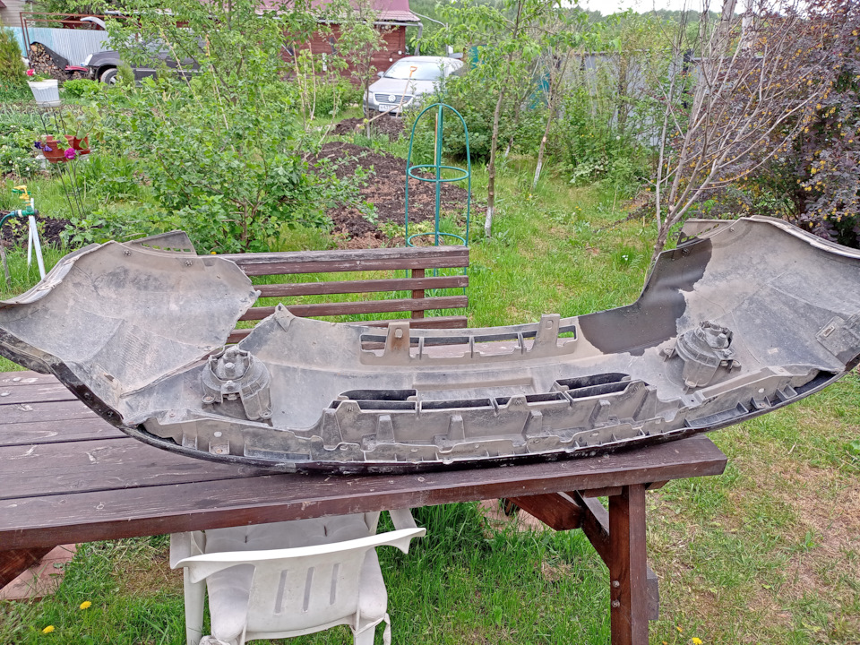 Бампер треснул, запаял и дальше поехал :) — SsangYong Rexton (2G), 2,7 ...