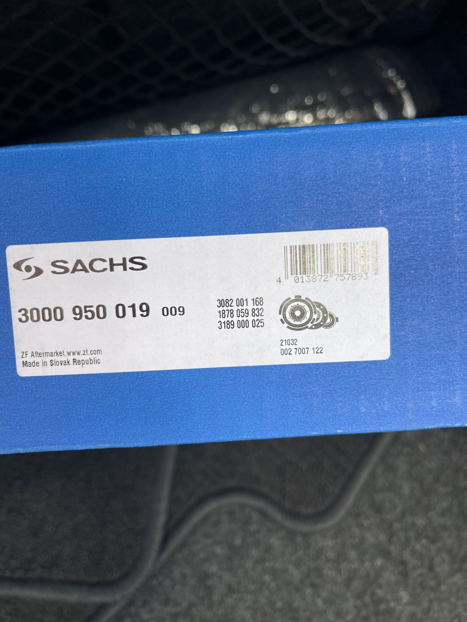 3000950019 Сцепление, комплект для AUDI, SEAT, SKODA, VW SACHS ...