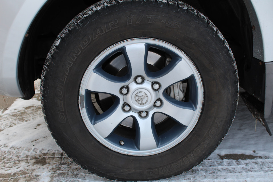 Пескоструй дисков в два цвета и не большое тоа к зиме — Toyota Land ...