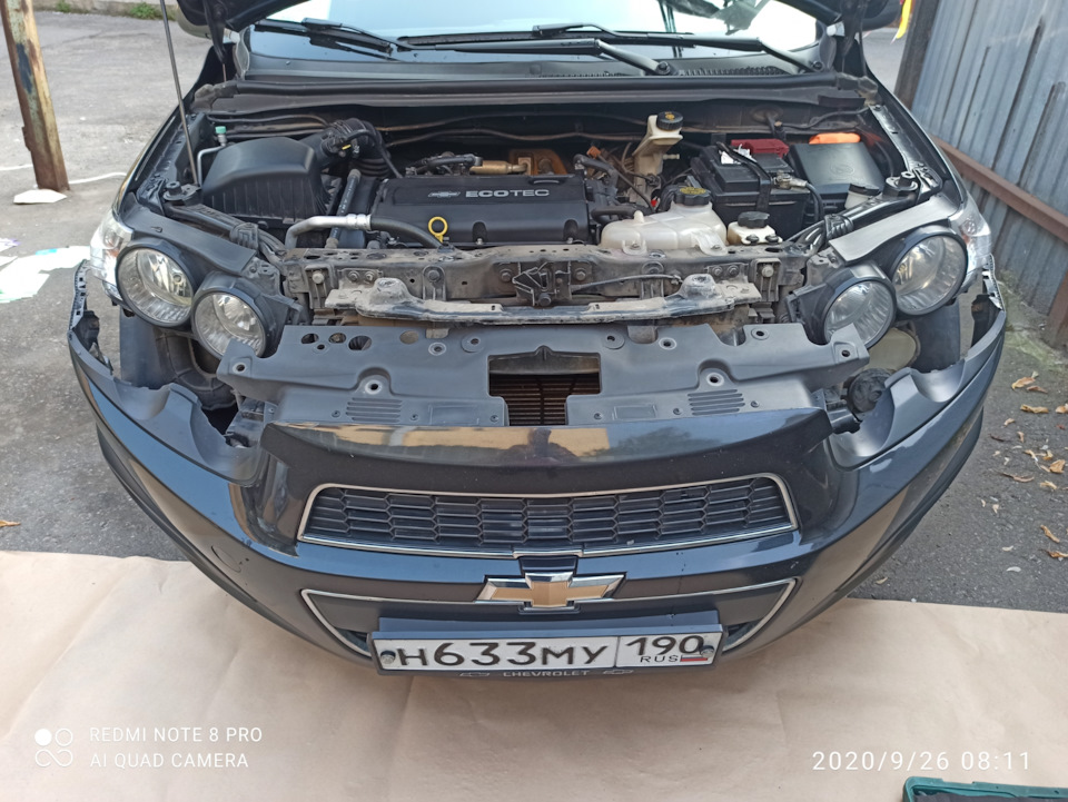 Установка птф финиш — Chevrolet Aveo Sedan (2G), 1,6 л, 2012 года ...