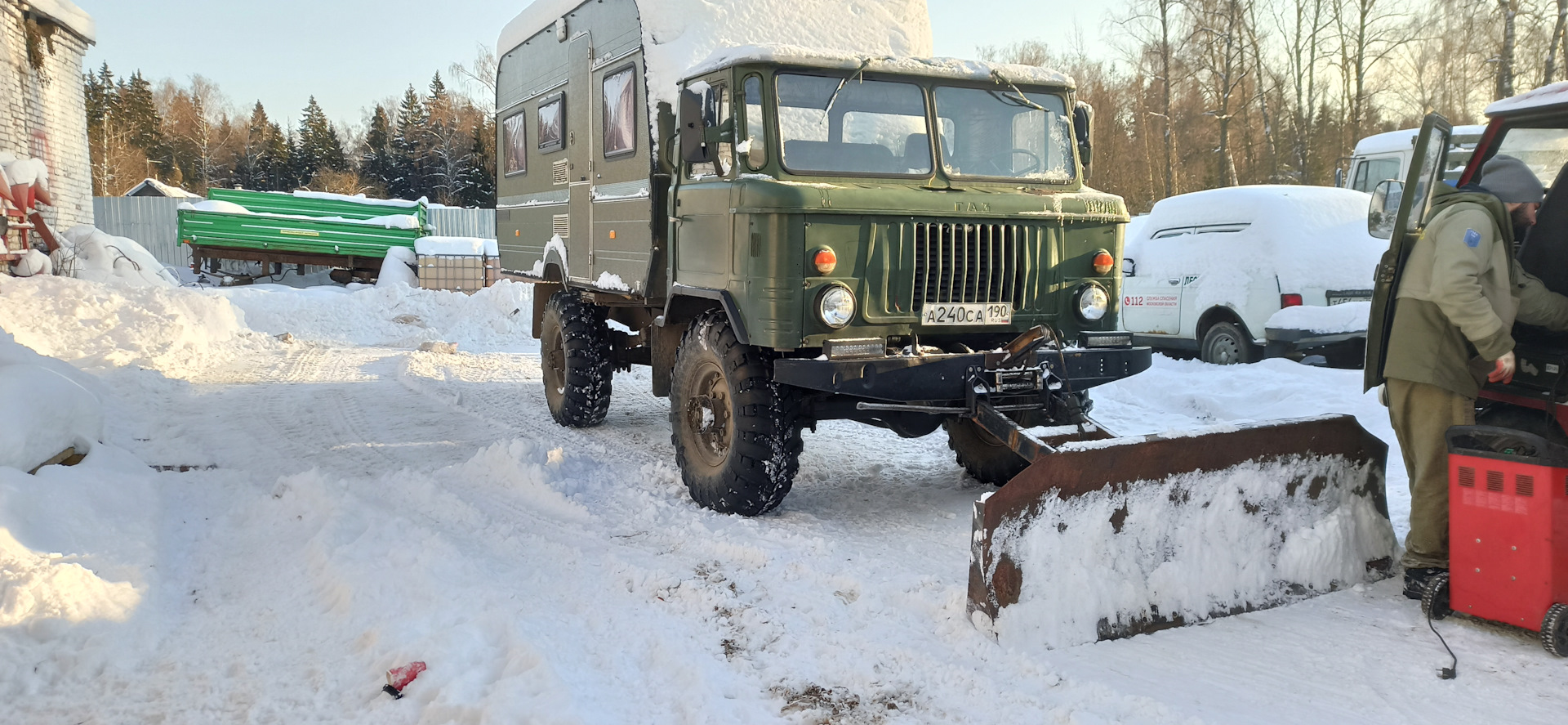 Чистка снега грузовиком с отвалом от трактора — Сообщество «Сделай Сам» на  DRIVE2