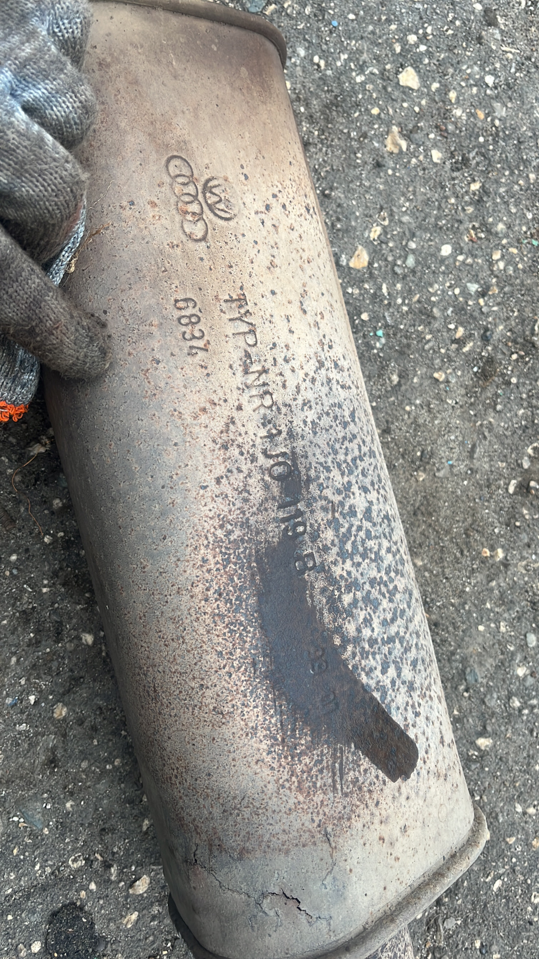 Замена средней банки глушителя фирмы ASSO — Volkswagen Golf Mk4, 1,6 л ...