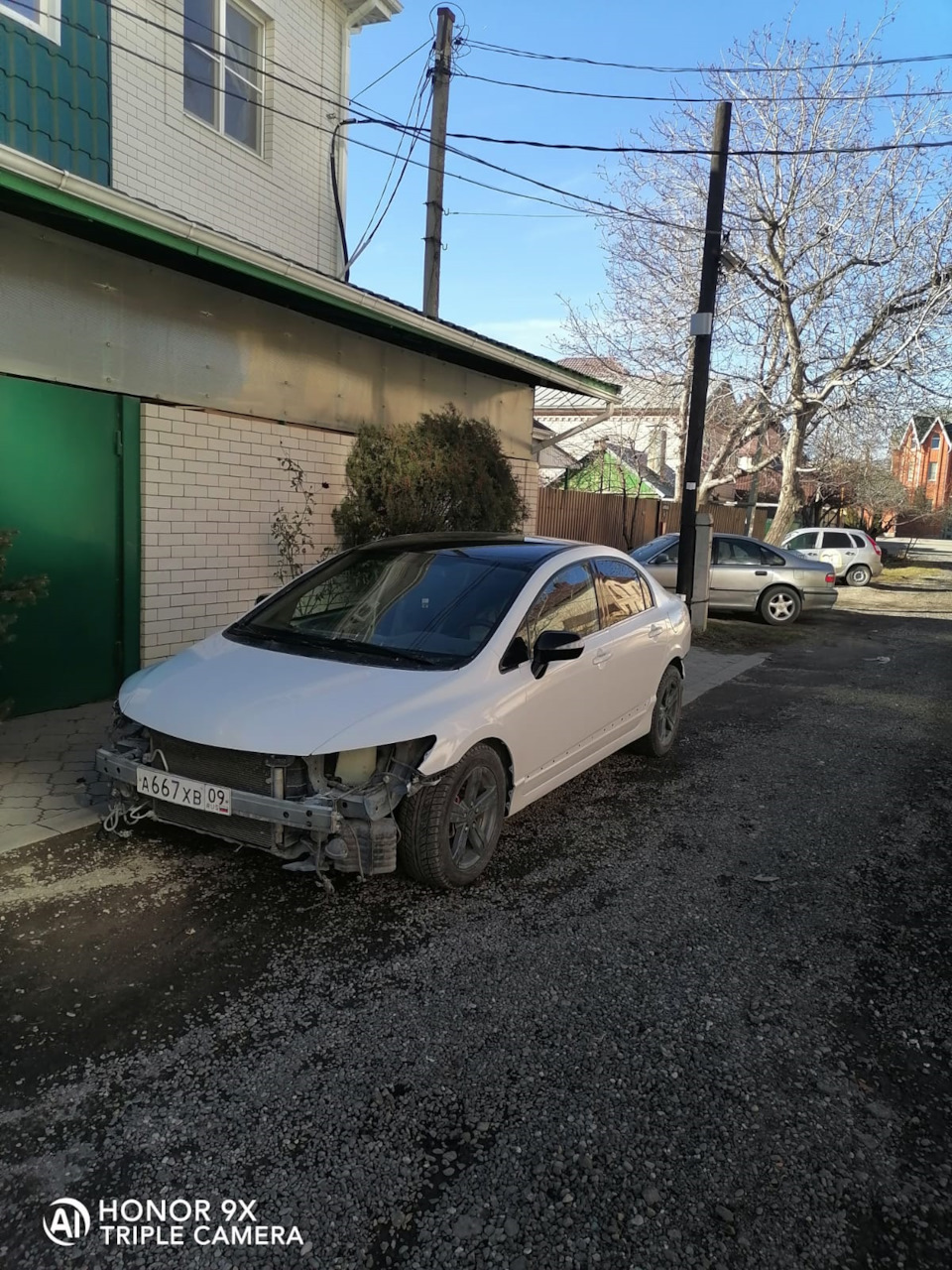 Полный окрас.Замена цвета на Alpine white 300.Завершение. — Honda Civic 4D  (8G), 1,8 л, 2008 года | кузовной ремонт | DRIVE2