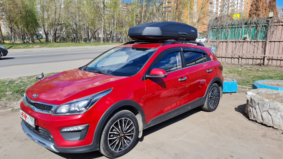 Бокс на крышу — KIA Rio X-Line, 1,6 л, 2020 года | аксессуары | DRIVE2